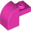 Набор LEGO Brick Curved 1 x 2 x 1 1/3 with Curved Top, Темно-розовый
