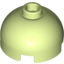 Набор LEGO Brick, Round 2 x 2 Dome Top - Hollow Stud with Bottom Axle Holder x Shape + Orientation, Yellowish Green