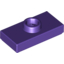 Набор LEGO Plate Special 1 x 2 with 1 Stud with Groove (Jumper), Темно-фиолетовый