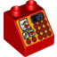 Набор LEGO DUPLO ROOF TILE 2X2X1 1/2 NO 5, Красный