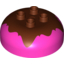 Набор LEGO Round 4 x 4 Dome Top with 2 x 2 Studs and Marbled Pattern, Темно-розовый