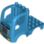 Набор LEGO Duplo Car Body Truck 4 x 4 Flatbed with 4 Top Studs, Grille and Headlights Print, Dark Azure