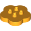 Набор LEGO Flower 4 X 4 X 1 with 4 Top Studs, Bright Light Orange