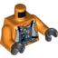 Набор LEGO Torso Rebel Pilot with White Flight Suit Print / Orange Arms / Black Hands , Оранжевый