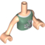 Набор LEGO Torso Friends - Olive Green Top with Flower Print, Light Flesh