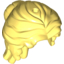 Набор LEGO Minifig Hair Female Mid-Length Wavy Pulled Back with Partial Bun and Side Bangs, Hole on Top , Bright Light Yellow