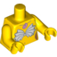 Набор LEGO Torso Mermaid Shell Bra and Pink Snail Necklace Print / Yellow Arms / Yellow Hands, Желтый