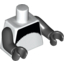 Набор LEGO Torso with Black Panda Suit Print / Black Arms / Black Hands, Белый