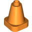 Набор LEGO Duplo Cone 2 x 2 Square Base, Оранжевый