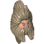 Набор LEGO Minifig Head Modified Beorn with Beard and Long Hair, Flesh Face with White Pupils and Grimace Print, Dark Tan