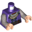 Набор LEGO Minifig Torso Laketown Guard Uniform / Flat Silver Arms / Light Flesh Hands, Темно-фиолетовый