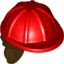 Набор LEGO Minifig Construction Helmet with Dark Brown Ponytail Print (Gail), Красный