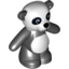 Набор LEGO Teddy Bear - Arms Down with Panda Print, Черный