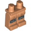 Набор LEGO Legs and Hips with Metal Plate Knee Pads with Rivets Print, Flesh