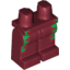 Набор LEGO Legs and Hips with Green and Red Mexican Print, Темно-красный