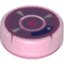 Набор LEGO Tile 1 x 1 Round with Detonator Print, Trans-Dark Pink