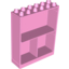 Набор LEGO Duplo Building Wall 2 x 6 x 6 with 3 Cupboards, Ярко-розовый