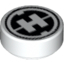 Набор LEGO Tile 1 X 1 Round with Hero Factory Logo Print, Белый