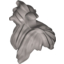 Набор LEGO Minifig Hair - Messy with Swept-up Ponytail, Sidebangs and Clip, Flat Silver