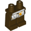 Набор LEGO Legs and Hips with White Stained Apron Print, Темно-коричневый