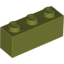 Набор LEGO Brick 1 x 3, Оливковый