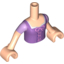 Набор LEGO Torso Friends with Medium Lavender Bodice Top with Short Sleeves Light Flesh Arms and Light Flesh Hands, Light Flesh