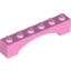 Набор LEGO Brick Arch 1 x 6 Raised Arch, Ярко-розовый