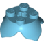 Набор LEGO Plate Round 2 x 2 x 2/3 with + Axle Hole and 4 Leaf Extensions, Medium Azure