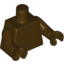 Набор LEGO Torso Plain / Dark Brown Arms / Dark Brown Hands, Темно-коричневый