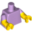 Набор LEGO Torso Plain with Half Printed Arms, Lavender