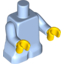 Набор LEGO Minifig Body Modified - Bright Light Blue Arms / Yellow Hands [Maggie], Bright Light Blue