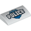 Набор LEGO Brick Curved 2 x 4 x 2/3 with Police Legend and Badge Print, Белый