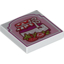 Набор LEGO Tile 2 x 2 with Strawberry Jam Print, Белый