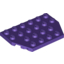 Набор LEGO Wedge Plate 4 x 6 Cut Corners, Темно-фиолетовый