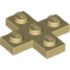 Набор LEGO Plate 3 x 3 Cross, Tan