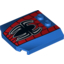 Набор LEGO Wedge 4 x 4 x 2/3 Triple Curved with Spider-Man Logo and Webbing Print, Голубой