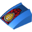 Набор LEGO Slope Curved 2 x 2 Lip, No Studs with Spider-Man Logo Print, Голубой
