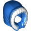 Набор LEGO Minifig Hood Fur-lined, Short, Narrow Facial Opening with Bright Light Blue Fur Edge Pattern, Голубой
