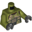 Набор LEGO Torso Camouflage Elite Corps Trooper Body Armour Print / Olive Green Arms / Black Hands, Оливковый