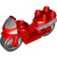 Набор LEGO Duplo Motorcycle with Rubber Wheels, Windscreen and Headlights Print, Красный