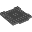 Набор LEGO Brick Modified 8 x 8 with 1 x 4 Indentations and 1 x 4 Plate, Темный сине-серый