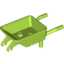 Набор LEGO Minifig Wheelbarrow, Лайм