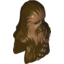 Набор LEGO Minifig Head Modified Wookiee, Chewbacca with Dark Tan Face Fur and Teeth Print, Темно-коричневый