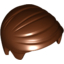 Набор LEGO Minifig Hair Smooth Combed Sideways, Красно-коричневый