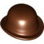 Набор LEGO Minifig Bowler Hat, Красно-коричневый