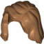 Набор LEGO Minifig Hair Female Mid-Length with Part over Front of Right Shoulder, Medium Dark Flesh
