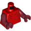 Набор LEGO Torso Red Imperial Royal Guard Robe Print / Dark Red Arms / Dark Red Hands, Красный