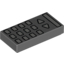 Набор LEGO Tile 1 x 2 with TV Remote Control Print, Темный сине-серый