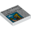 Набор LEGO Tile 2 x 2 with Newspaper 'Springfield Shopper' Print, Белый