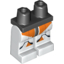 Набор LEGO Legs and Black Hips with Clone Trooper  Armour and Orange Details Print, Белый